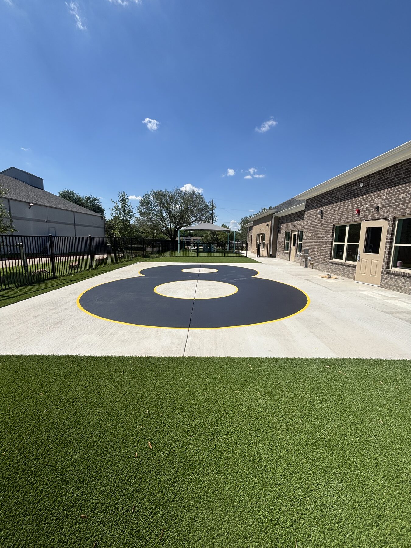 Commercial play court after A&K's work